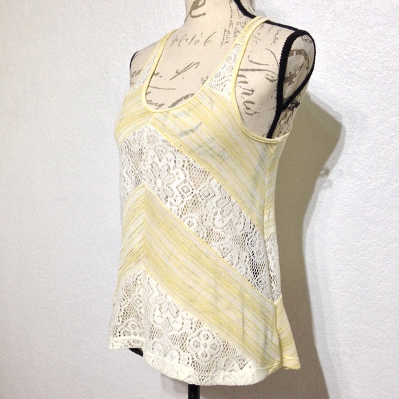 Anthropologie Staring at Stars Boho Lace Tank Top - Picture 2 of 8